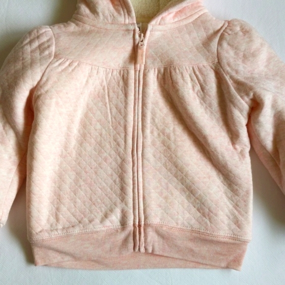 simple joys carter's sherpa lined zip-up hoodie sweatshirt 24 months baby girl - Picture 4 of 9